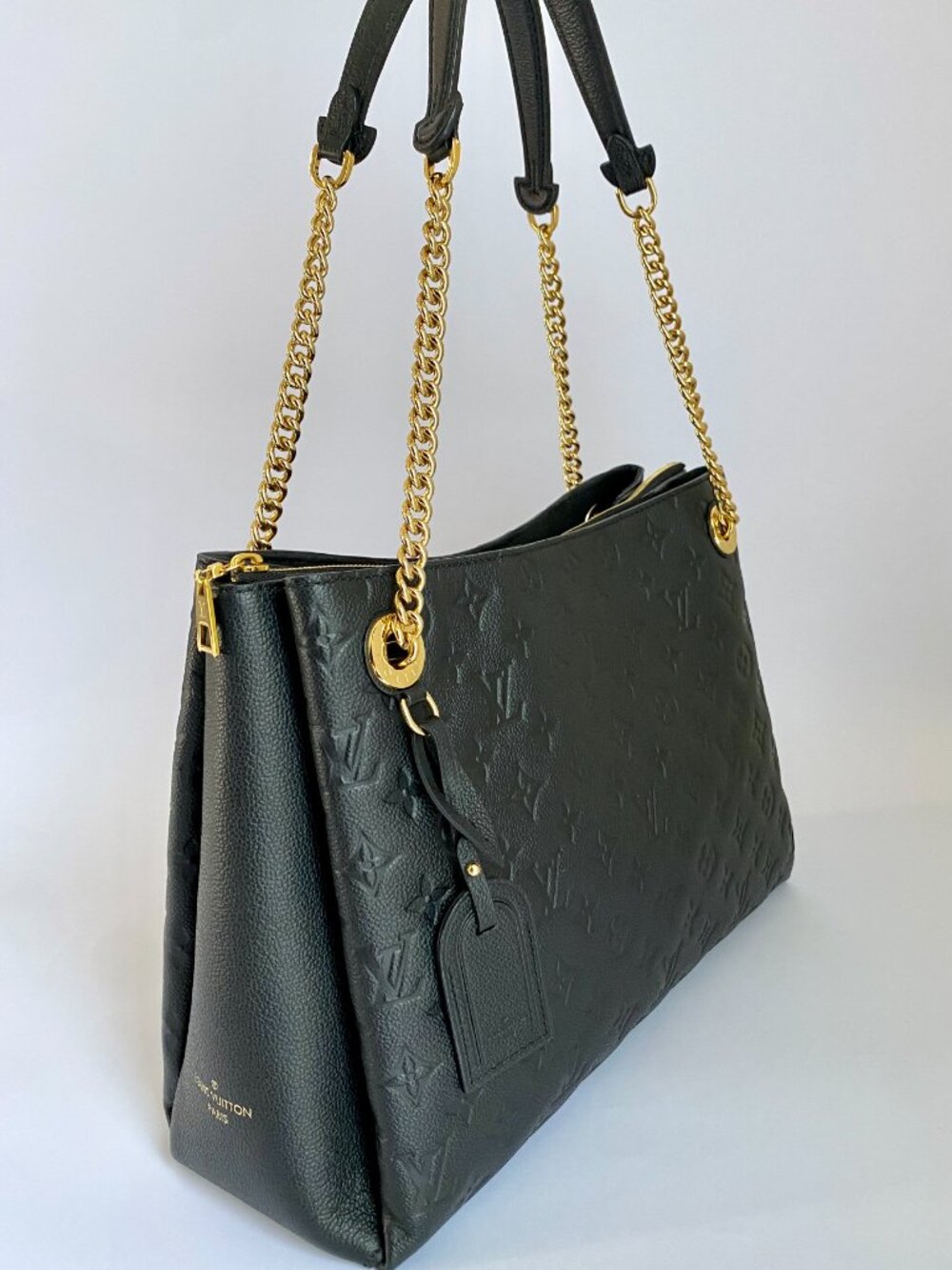 Louis Vuitton Monogram Empreinte Surene MM Black Tote + Box/Receipt - Picture 5 of 16